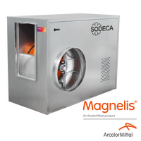 Belt Driven Ventilation Units in Magnelis Sheet Steel with Maximum Corrosion Resistance According to ISO 12944