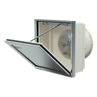 Dynamic Wall Mounted Extractor Fans with Motorised Hatch for Smoke Exhaust (400 ºC/2h and 300 ºC/2h)